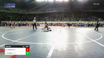 94 lbs Quarterfinal - Bailey Copeland, Sand Springs HS vs Lyric Golden, Harrah