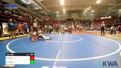 132 lbs Quarterfinal - Shane Hall, Skiatook Youth Wrestling vs Jaxon Truitt, Owasso Takedown Club