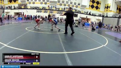 75 lbs Round 1 - Ainsley Hoffmann, Rhyno Academy Of Wrestling vs Kenzie Heacox, Jennings County Wrestling Club