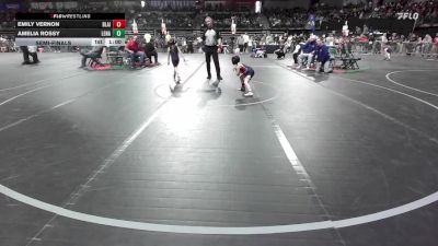 50 lbs Quarterfinal - Emily Vernon, Blairstown Wrestling Club vs Amelia Rossy, Lenape Valley