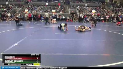 130 lbs Cons. Round 4 - Cash Frey, Ubasa Wrestling Academy vs Burkley Collison, Pierce Warbirds