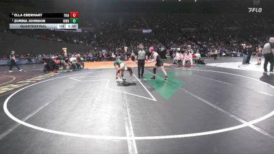 6A/5A Girls 135 Quarterfinal - Zorina Johnson, Ida B. Wells Girls vs Ella Eberhart, Tigard Girls