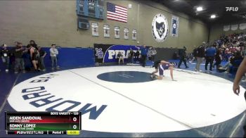 120 lbs Cons. Round 1 - Aiden Sandoval, San Luis Obispo vs Sonny Lopez, Washington Union