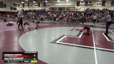 PW-10 lbs 5th Place Match - Harrison Morrow, Lynx Wrestling Club vs Braycen Neuendorf, Waverly Area Wrestling Club