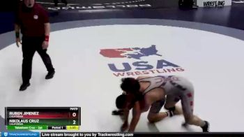 70 lbs Quarterfinal - Ruben Jimenez, California vs Nikolaus Cruz, California