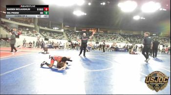 58 lbs Consi Of 4 - Kaiden McLaughlin, Del City Little League Wrestling vs Ira Primm, Shelton Wrestling Academy