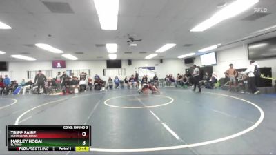 120 lbs Cons. Round 3 - Tripp Saire, Huntington Beach vs Marley Hogai, El Toro