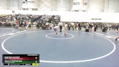 Quarterfinal - Hunter Rayder, Sandy Creek Wrestling Club vs Rocco Maraglino, Club Not Listed