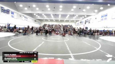 102 lbs Round 2 - Maya Flores, Threshold Wrestling Club vs Elianah Ruiz, Gold Rush Wrestling