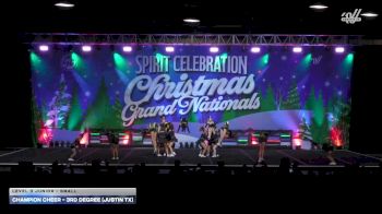 Champion Cheer - 3rd Degree (Justin TX) [2025 L3 Junior - Small] 2025 Spirit Celebration Christmas Grand Nationals