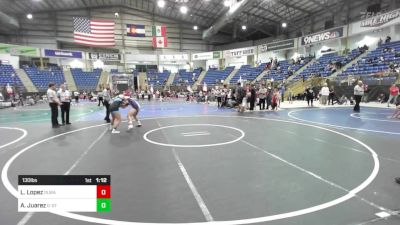 130 lbs Semifinal - Lillianna Lopez, Duran Elite vs Alondra Juarez, G-Style WC