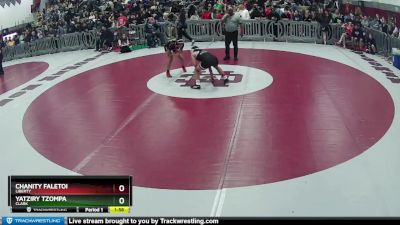 120 lbs Quarterfinal - Chanity Faletoi, Liberty vs Yatziry Tzompa, Clark