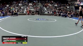 140-149 lbs Quarterfinal - Jameson Oconnell, Sedalia vs Braxton Johnson, Versailles