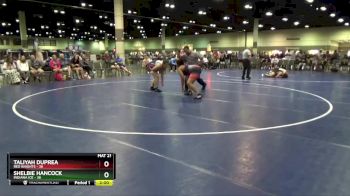 190 lbs Round 6 (8 Team) - Taliyah Duprea, Red Knights vs Shelbie Hancock, Indiana Ice