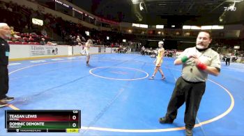 120 lbs Champ. Round 2 - Dominic Demonte, Prescott vs Teagan Lewis, Payson