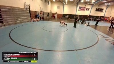 103-108 lbs Round 5 - Bretton Brown, Berthoud vs Ethan Geiger, Laramie