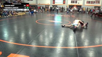 78 lbs Quarterfinal - Maverick Jamison, DC Elite vs Mason Greif, Panther Wrestling Club