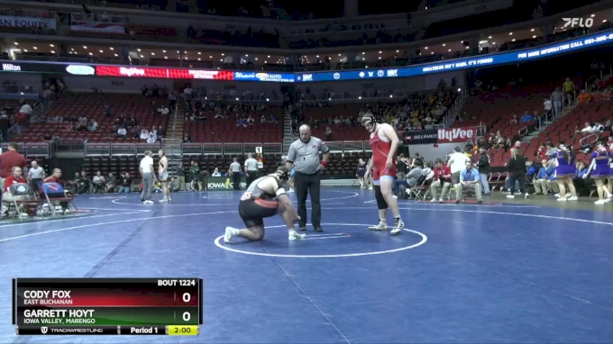 1A-285 lbs Champ. Round 2 - Garrett Hoyt, Iowa Valley, Marengo vs Cody ...
