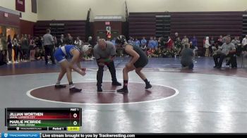 109-113 lbs 1st Place Match - Jillian Worthen, Union, LaPorte City vs Marlie McBride, Clear Creek-Amana