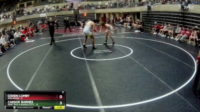 215 lbs Round 1 (4 Team) - Carson Barnes, Saint Pius X (Kansas City) vs Cohen Lumby, Stillwater