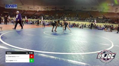 160 lbs 3rd Place - JaMarcus Siemens, Prodigy Elite Wrestling vs Bronson Lopez, Derby Wrestling Club