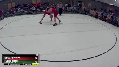 168 lbs Round 4 (8 Team) - Owen Laughlin, Iowa PWC vs Marco Robles, Nebraska Red