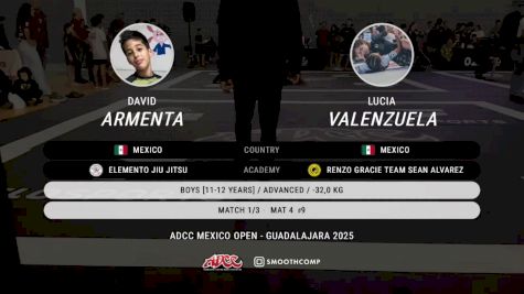 David Armenta vs Lucia Valenzuela 2025 ADCC Guadalajara Open