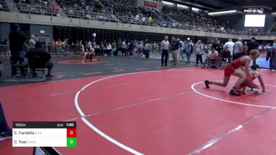 150 lbs Quarterfinal - Cristiano Fardella, Gilbertsville vs Carson Tuer, Chesapeake City