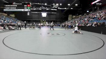 157 lbs Semifinal - Jacob Goodwin, Goddard vs Casey Bowlin, DeSoto HS
