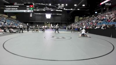 157 lbs Semifinal - Jacob Goodwin, Goddard vs Casey Bowlin, DeSoto HS