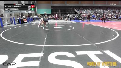 161 lbs Consolation - Allison Cummings, Cornerstone Mat Club vs Evette Esquivel, Toppenish Bad Boys Wrestler