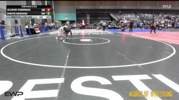 161 lbs Consolation - Allison Cummings, Cornerstone Mat Club vs Evette Esquivel, Toppenish Bad Boys Wrestler