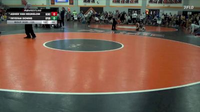 125 lbs Round 2 - Asher Van Heukelom, North Liberty Wrestling Club vs Trystan Downs, Belle Plaine Gold Medal