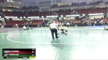 126 lbs Cons. Round 4 - Jordan Woodies, Owyhee vs Joey Strickland, Kuna