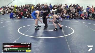 95 lbs Champ. Round 2 - Tommy Blanchett, Dundee WC vs Konar Curtis, Beaverton WC