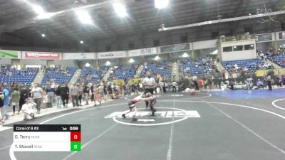 69 lbs Consi Of 8 #2 - Greyson Terry, Nebraska Boyz vs Tyjon Stovall, Ready RP Nationals Wrestling Team