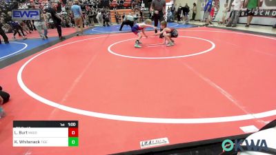 52 lbs Rr Rnd 3 - Laken Burt, Wagoner Takedown Club vs Kade Whitenack, Tiger Trained Wrestling