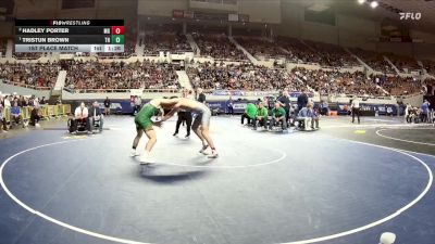 165-D4 1st Place Match - Tristun Brown, Thatcher High School vs HADLEY PORTER, Mogollon High School