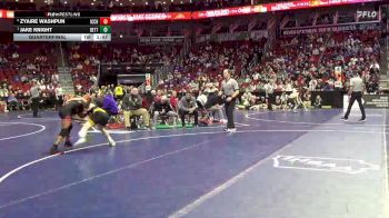 3A-132 lbs Quarterfinal - Jake Knight, Bettendorf vs Zyaire Washpun, Iowa City, City High