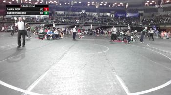110 lbs Quarterfinal - Calen Betz, Apex vs Andrew DeRose, High Pace Wrestling Club
