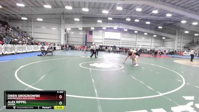 5-157 lbs Cons. Round 2 - Owen Groszkowski, Independence High School vs Alex Rippel, Granby