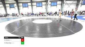 157 lbs Consi Of 16 #1 - Dillon Carter, Rhode Island College vs Peter Charnley, Western New England