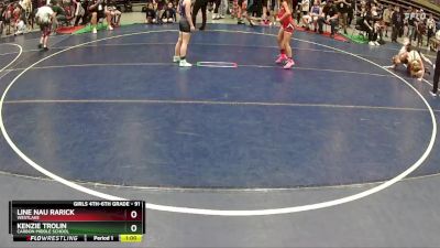 91 lbs Quarterfinal - Kenzie Trolin, Carbon Middle School vs Line Nau Rarick, WESTLAKE