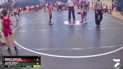 65 lbs Round 4 (6 Team) - Justin Wells, Ohio Hazards vs Henley Woityra, South Paulding Jr Spartans