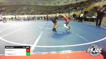 105 lbs Semifinal - Owen Krafft, F-5 Grappling vs Tucker Teague, Amped Wrestling Club