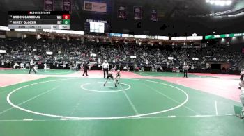 74 lbs Cons. Round 3 - Brock Cardinal, WAD1 vs Mikey Glozer, BKV1