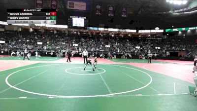 74 lbs Cons. Round 3 - Brock Cardinal, WAD1 vs Mikey Glozer, BKV1