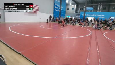 86 lbs Quarterfinal - Colt Witmer, Landisville vs Bryce Stewart, Rimersburg