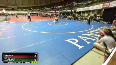 125 lbs Quarters & Wb (16 Team) - Aidan Cali, Liberty vs Tyler Japp, Buena Vista