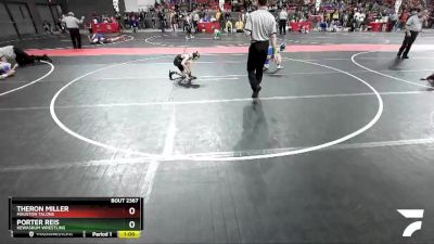 70 lbs Cons. Round 2 - Theron Miller, Mauston Talons vs Porter Reis, Kewaskum Wrestling